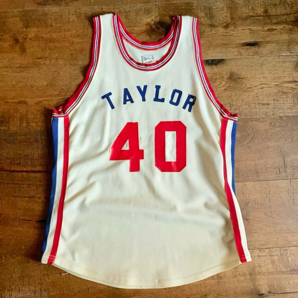 Felco Basketball Jersey Mens XL White Retro Americana Taylor 40 Vintage 70s
